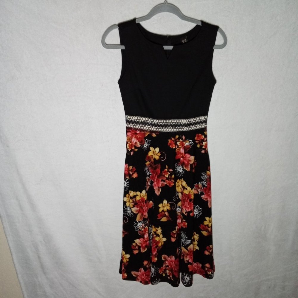 🌕NWT VFSHOW Women Midi Floral Fit And Flare Work Cocktail Party Dress XS